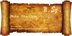 Muhr Szelina névjegykártya